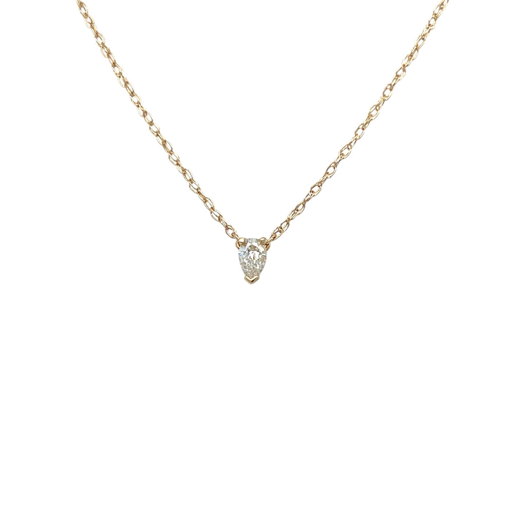 .19ct Pear Diamond Solitaire Necklace