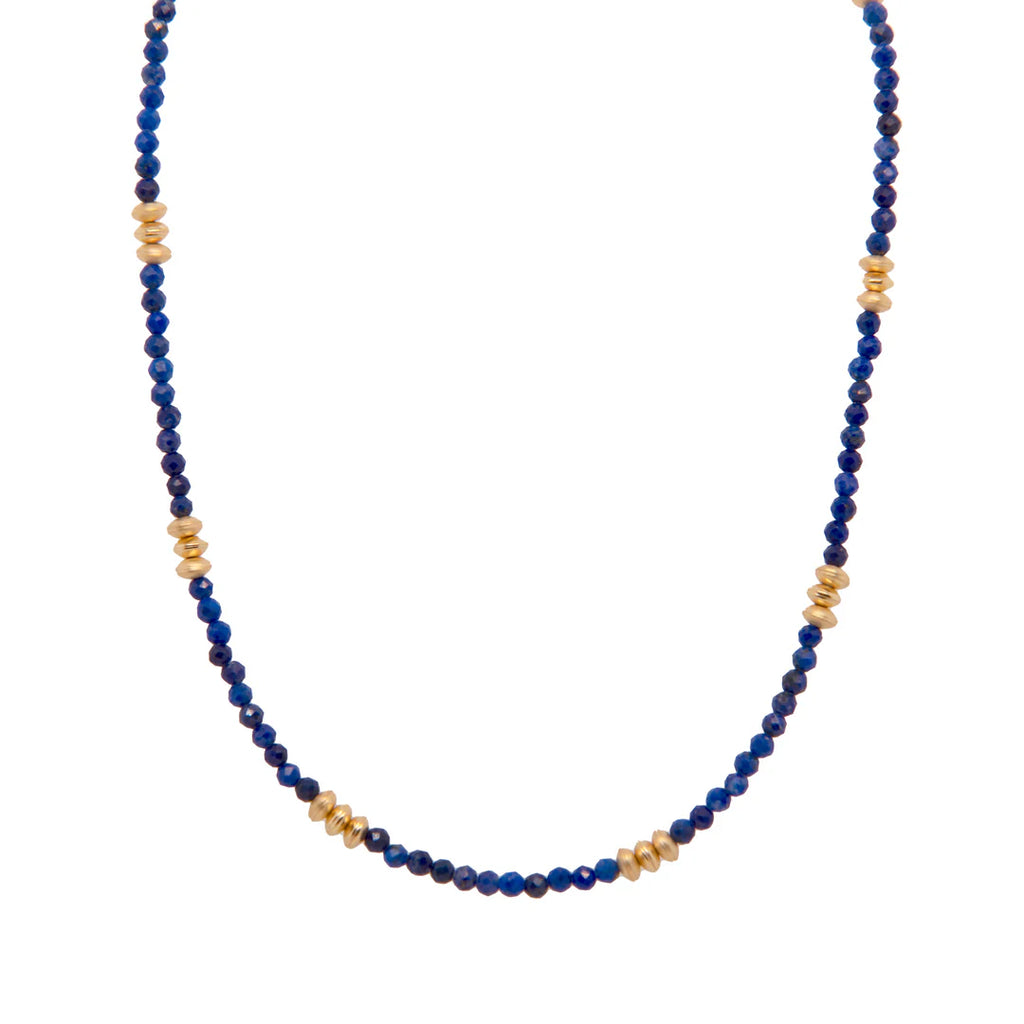 Karma Beaded Lapis Necklace