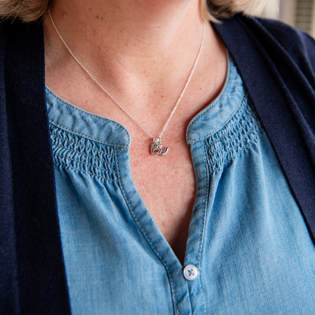 Bubble Initial Necklace