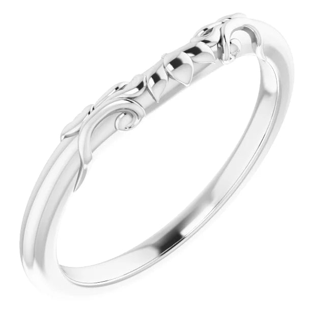 14kt Curved Wedding Band