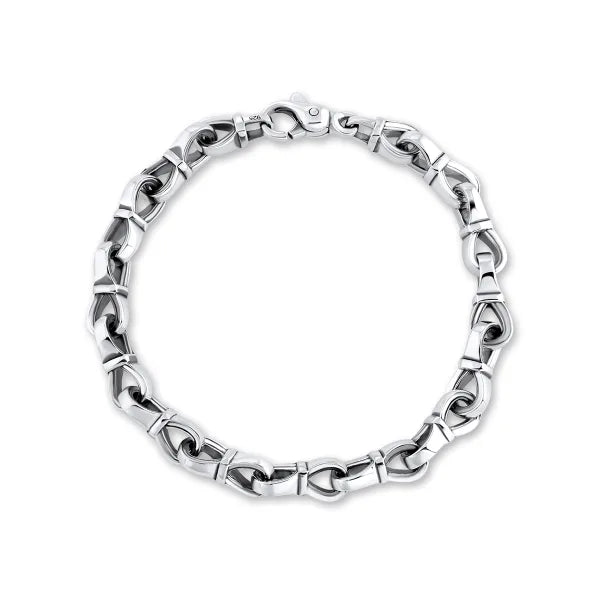 Sterling Silver Infinity Link Bracelet