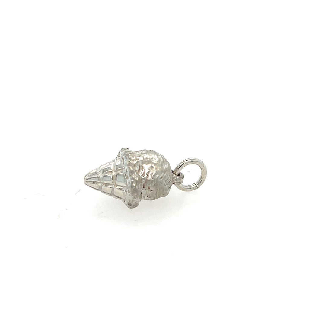 Sterling Silver Ice Cream Cone Charm