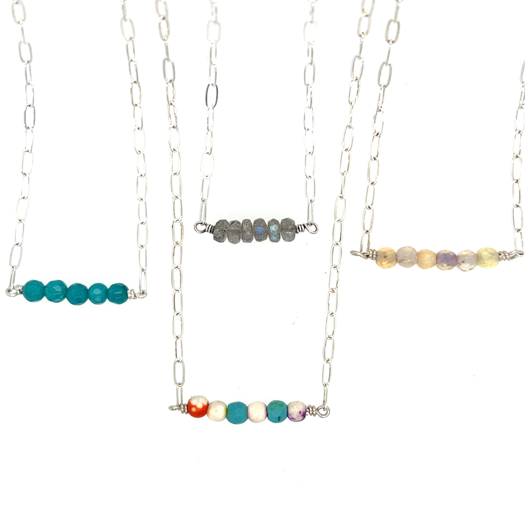 Beaded Bar Necklace