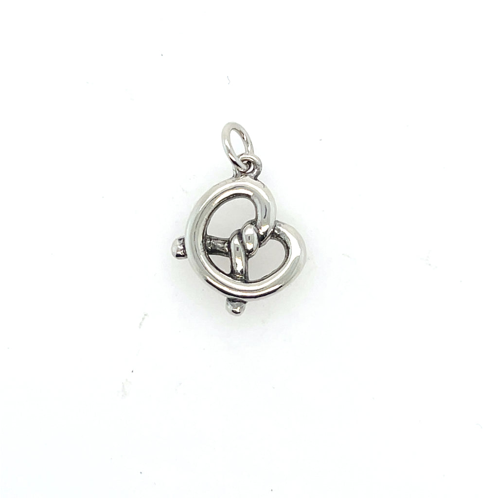 Sterling Silver Pretzel Charm