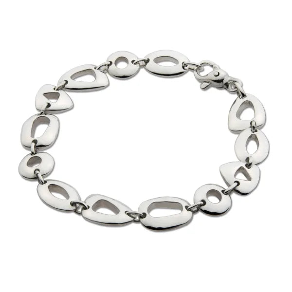 Sterling Silver Small Touchstone Bracelet
